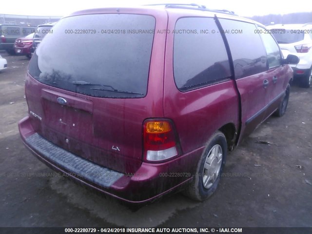 2FMDA51493BB15353 - 2003 FORD WINDSTAR LX RED photo 4