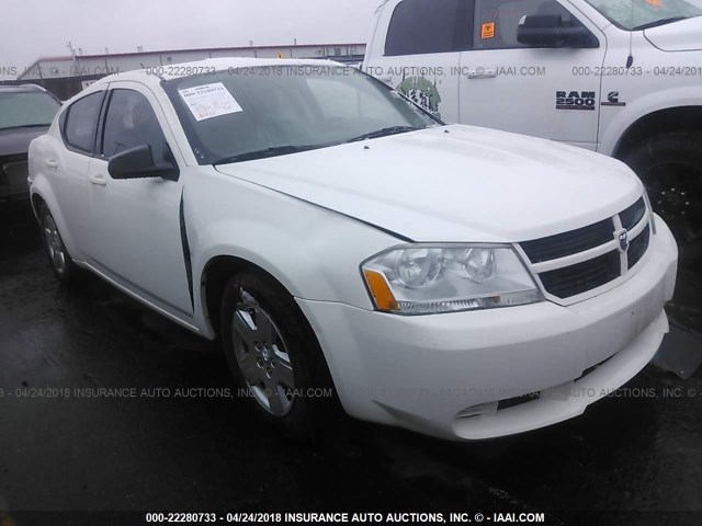 1B3CC4FB8AN236132 - 2010 DODGE AVENGER SXT WHITE photo 1