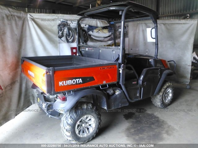 A5KF1GDBTGG019508 - 2016 KUBOTA RTV 1120  ORANGE photo 4