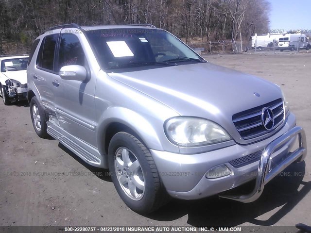 4JGAB75E62A335946 - 2002 MERCEDES-BENZ ML 500 SILVER photo 1