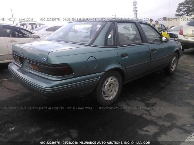 2FAPP36U2RB108658 - 1994 FORD TEMPO GL GREEN photo 4