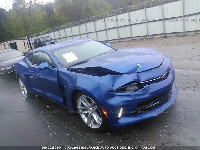 1G1FB1RSXG0128537 - 2016 CHEVROLET CAMARO LT BLUE photo 1