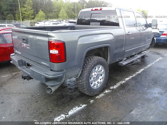 1GT12UEY0JF124059 - 2018 GMC SIERRA K2500 DENALI GRAY photo 4