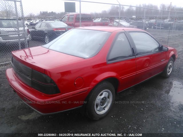 1G1LV13G6ME162164 - 1991 CHEVROLET BERETTA RED photo 4