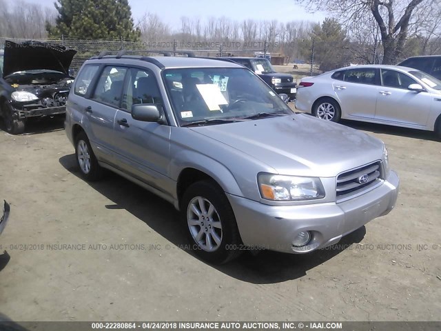 JF1SG65625H741270 - 2005 SUBARU FORESTER 2.5XS SILVER photo 1