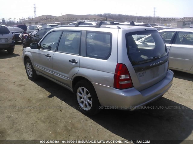 JF1SG65625H741270 - 2005 SUBARU FORESTER 2.5XS Gümüş foto 3