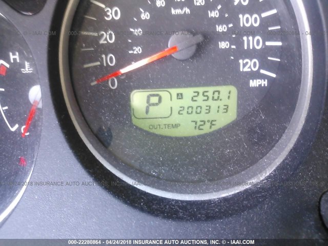 JF1SG65625H741270 - 2005 SUBARU FORESTER 2.5XS Gümüş foto 7