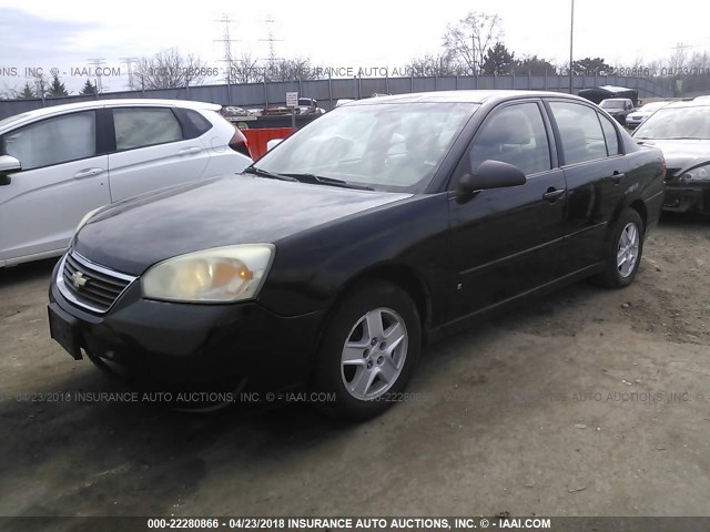 1G1ZS51F86F148560 - 2006 CHEVROLET MALIBU LS 黑色 照片 2