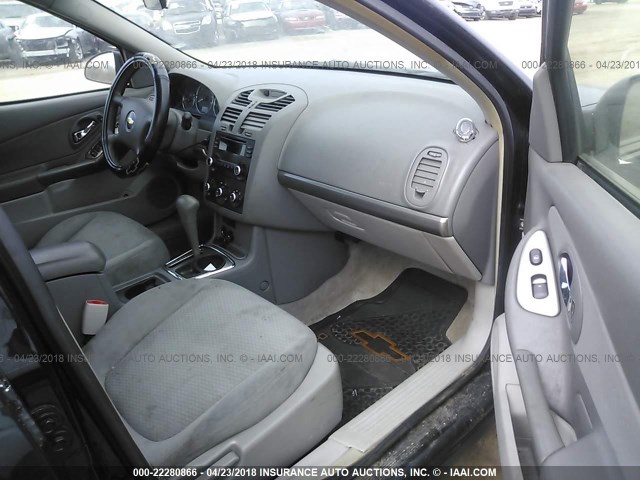 1G1ZS51F86F148560 - 2006 CHEVROLET MALIBU LS 黑色 照片 5