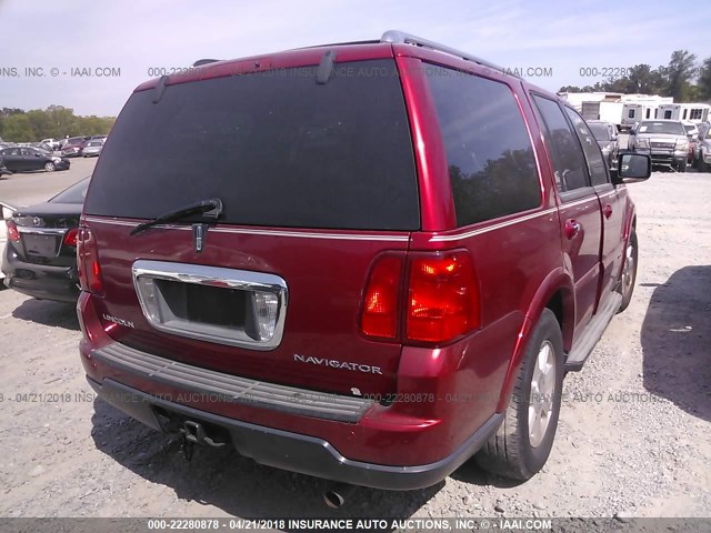 5LMFU27555LJ07068 - 2005 LINCOLN NAVIGATOR 红色 照片 4