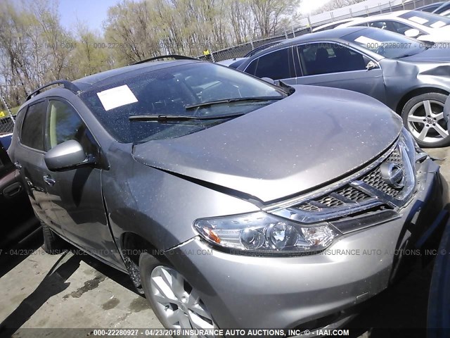 JN8AZ1MW1CW214385 - 2012 NISSAN MURANO S/SL/LE GRAY photo 1