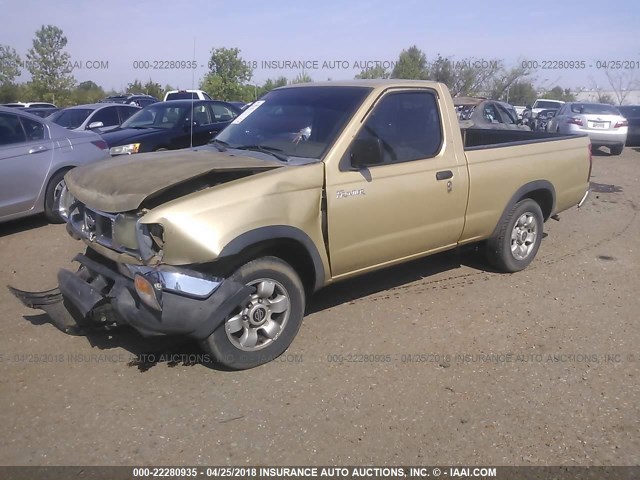 1N6DD21S1WC319431 - 1998 NISSAN FRONTIER XE GOLD photo 2