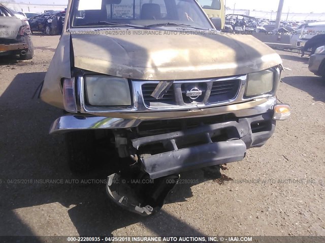 1N6DD21S1WC319431 - 1998 NISSAN FRONTIER XE GOLD photo 6