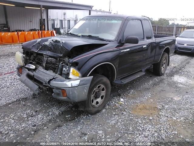 4TASM92N5XZ408649 - 1999 TOYOTA TACOMA XTRACAB PRERUNNER შავი ფოტო 2