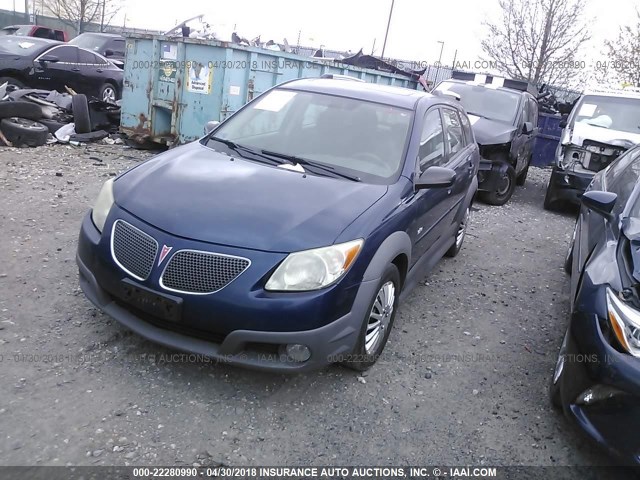 5Y2SL65886Z409613 - 2006 PONTIAC VIBE BLUE photo 2