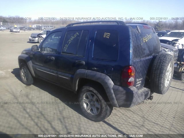 1J4GL48K23W536480 - 2003 JEEP LIBERTY SPORT/FREEDOM ლურჯი ფოტო 3