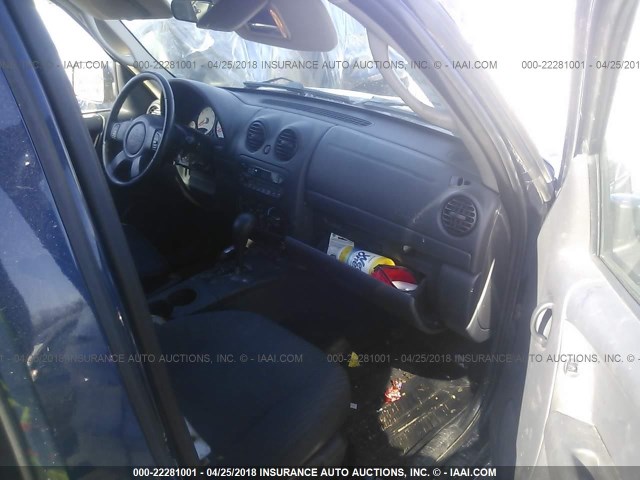 1J4GL48K23W536480 - 2003 JEEP LIBERTY SPORT/FREEDOM ლურჯი ფოტო 5