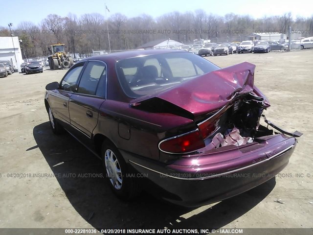 2G4WS52M3W1585926 - 1998 BUICK CENTURY CUSTOM MAROON photo 3