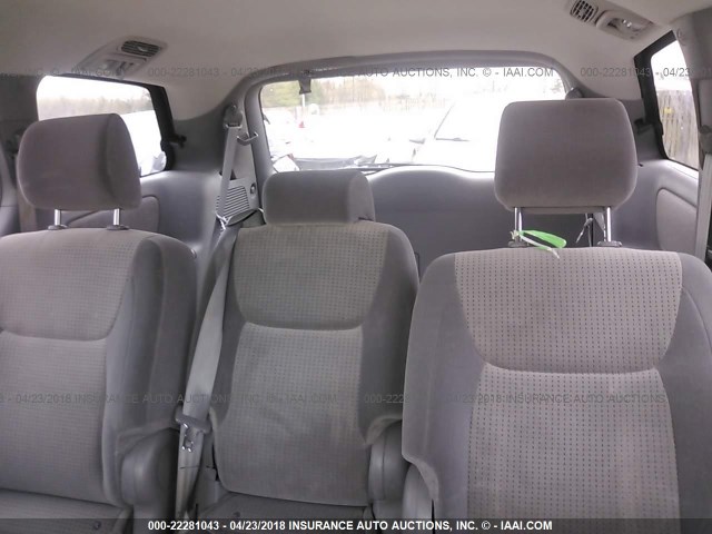 5TDZA23C06S571113 - 2006 TOYOTA SIENNA CE/LE WHITE photo 8