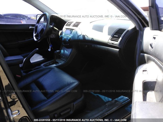 1HGCM66577A067949 - 2007 HONDA ACCORD EX BLACK photo 5
