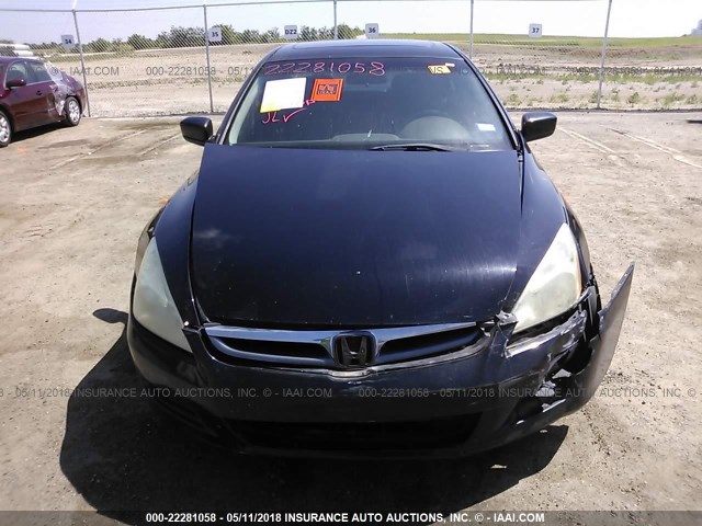1HGCM66577A067949 - 2007 HONDA ACCORD EX BLACK photo 6
