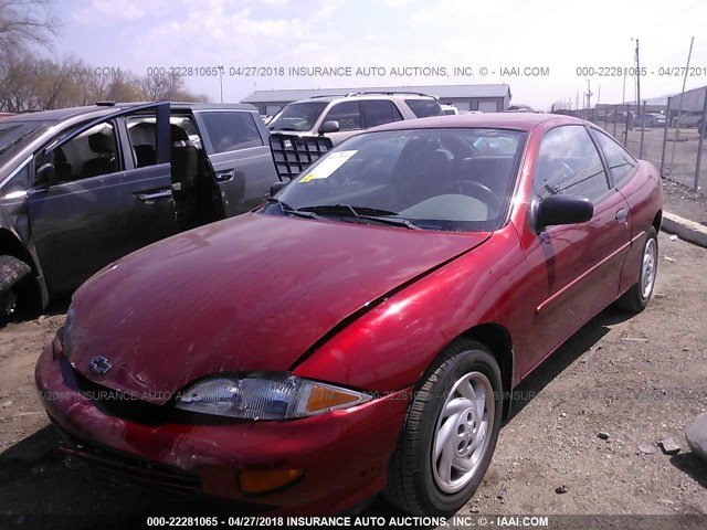 1G1JC1247W7214056 - 1998 CHEVROLET CAVALIER RS ORANGE photo 2