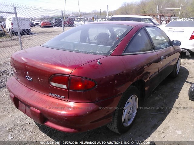 1G1JC1247W7214056 - 1998 CHEVROLET CAVALIER RS ORANGE photo 4