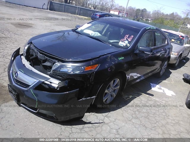 19UUA8F5XEA004589 - 2014 ACURA TL TECH BLACK photo 2