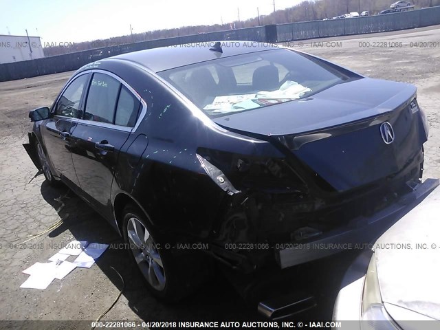 19UUA8F5XEA004589 - 2014 ACURA TL TECH BLACK photo 3