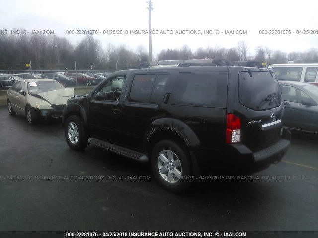 5N1AR1NB5CC632078 - 2012 NISSAN PATHFINDER S/LE/SE BLACK photo 3