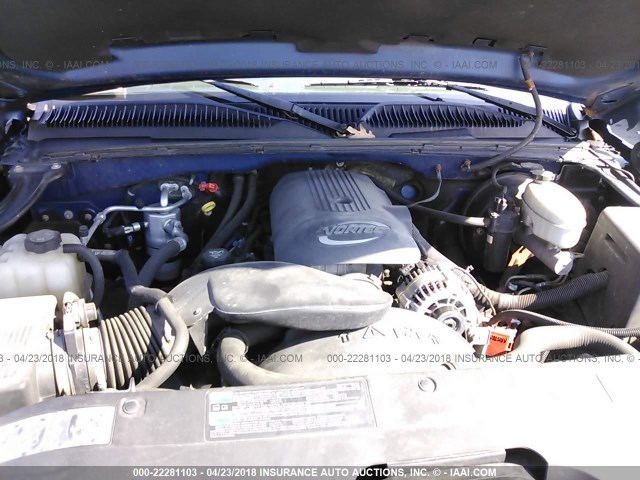 1GCEK19T64E326722 - 2004 CHEVROLET SILVERADO K1500 BLUE photo 10