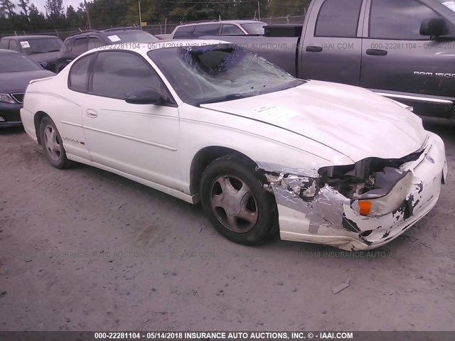 2G1WX15K029384093 - 2002 CHEVROLET MONTE CARLO SS WHITE photo 1