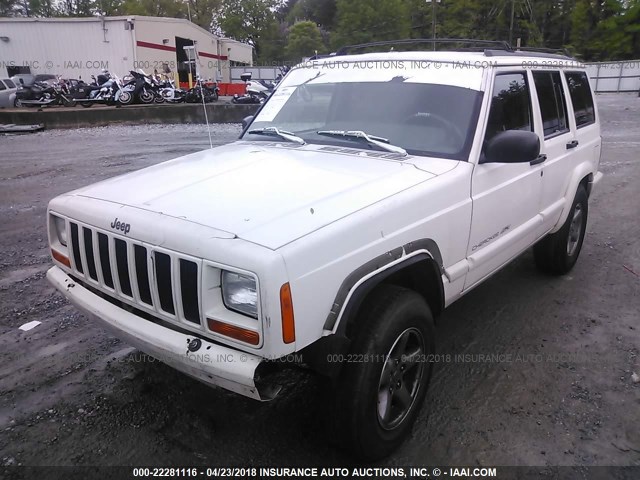 1J4FT68SXWL214439 - 1998 JEEP CHEROKEE SPORT/CLASSIC თეთრი ფოტო 2