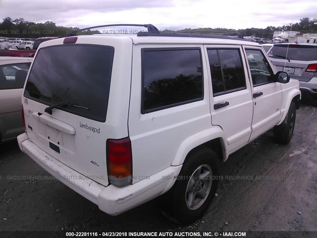 1J4FT68SXWL214439 - 1998 JEEP CHEROKEE SPORT/CLASSIC თეთრი ფოტო 4