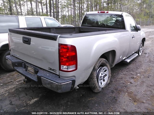 1GTEC14X59Z216770 - 2009 GMC SIERRA C1500 Champagne photo 4