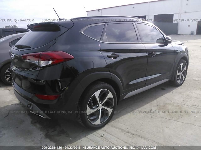 KM8J33A20HU573199 - 2017 HYUNDAI TUCSON LIMITED/SPORT AND ECO/SE BLACK photo 4