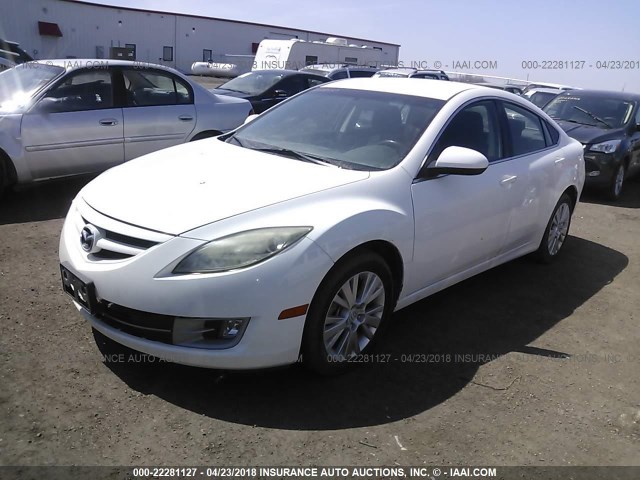 1YVHZ8CHXA5M41562 - 2010 MAZDA 6 I WHITE photo 2