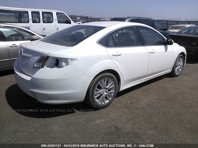 1YVHZ8CHXA5M41562 - 2010 MAZDA 6 I WHITE photo 4