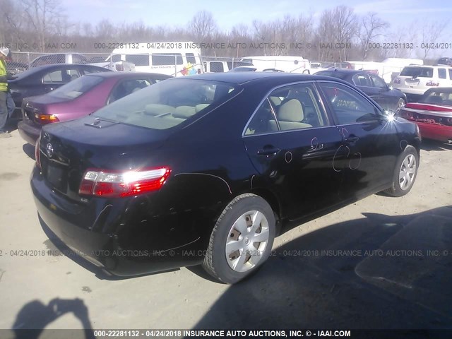 4T1BE46K47U029512 - 2007 TOYOTA CAMRY NEW GENERAT CE/LE/XLE/SE BLACK photo 4