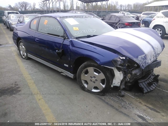 2G1WL16C979231514 - 2007 CHEVROLET MONTE CARLO SS ლურჯი ფოტო 1