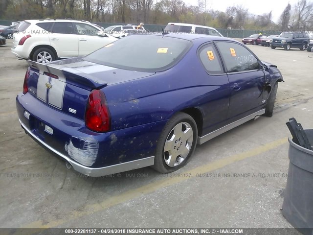 2G1WL16C979231514 - 2007 CHEVROLET MONTE CARLO SS ლურჯი ფოტო 4