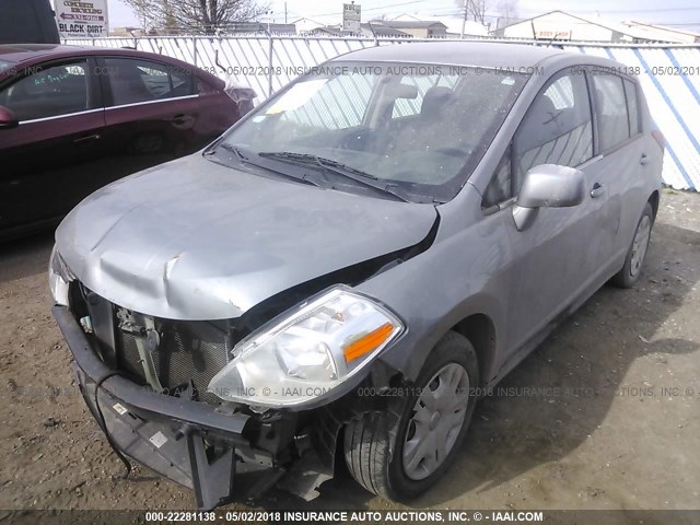 3N1BC1CP3CK812682 - 2012 NISSAN VERSA S/SL GRAY photo 2