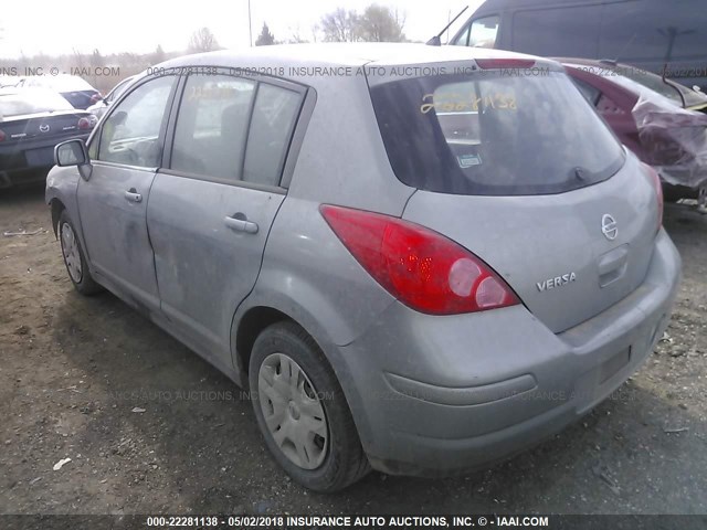 3N1BC1CP3CK812682 - 2012 NISSAN VERSA S/SL GRAY photo 3