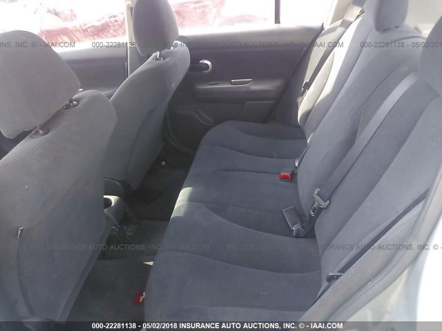 3N1BC1CP3CK812682 - 2012 NISSAN VERSA S/SL GRAY photo 8