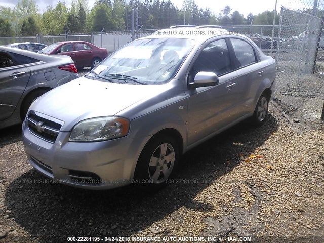 KL1TD56658B235611 - 2008 CHEVROLET AVEO LS SILVER photo 2