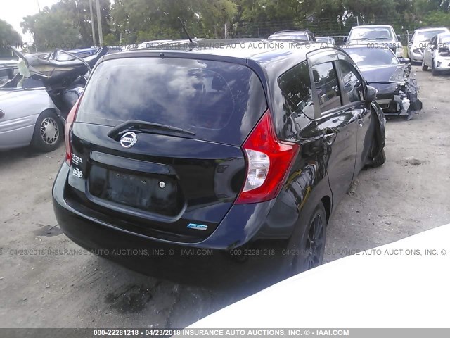 3N1CE2CP4EL412020 - 2014 NISSAN VERSA NOTE S/S PLUS/SV/SL BLACK photo 4