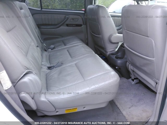 5TDBT48A14S214566 - 2004 TOYOTA SEQUOIA LIMITED WHITE photo 8