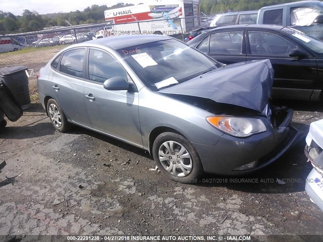 KMHDU4ADXAU862369 - 2010 HYUNDAI ELANTRA BLUE/GLS/SE GRAY photo 1