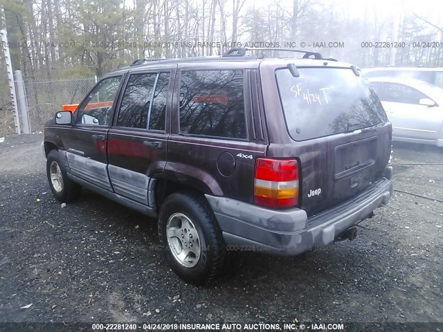 1J4GZ58S8WC242978 - 1998 JEEP GRAND CHEROKEE LAREDO/TSI PURPLE photo 3