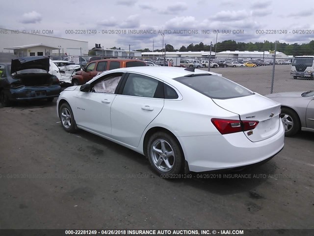 1G1ZB5ST7GF343152 - 2016 CHEVROLET MALIBU LS 白色 照片 3